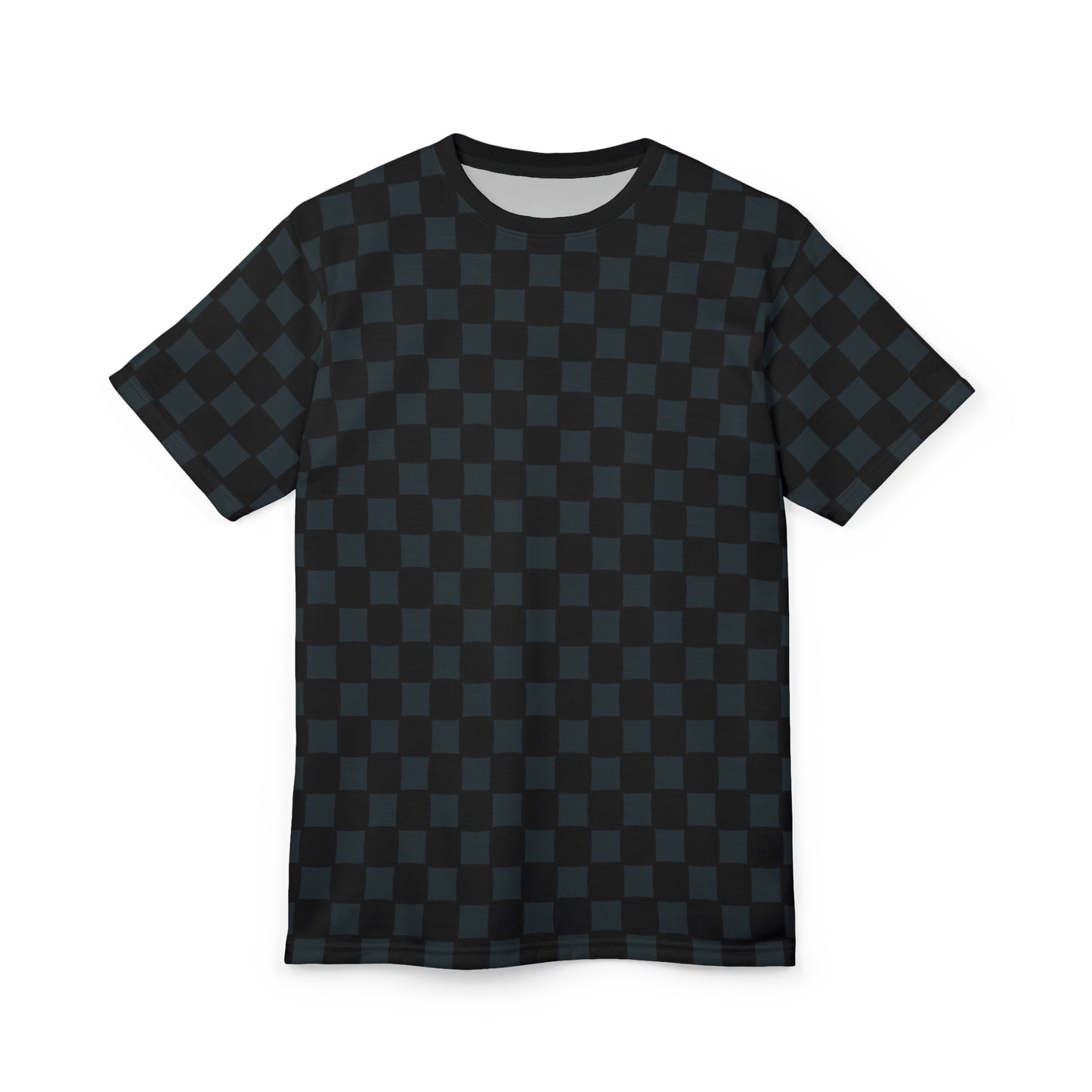 Jet Black Checkered Tee