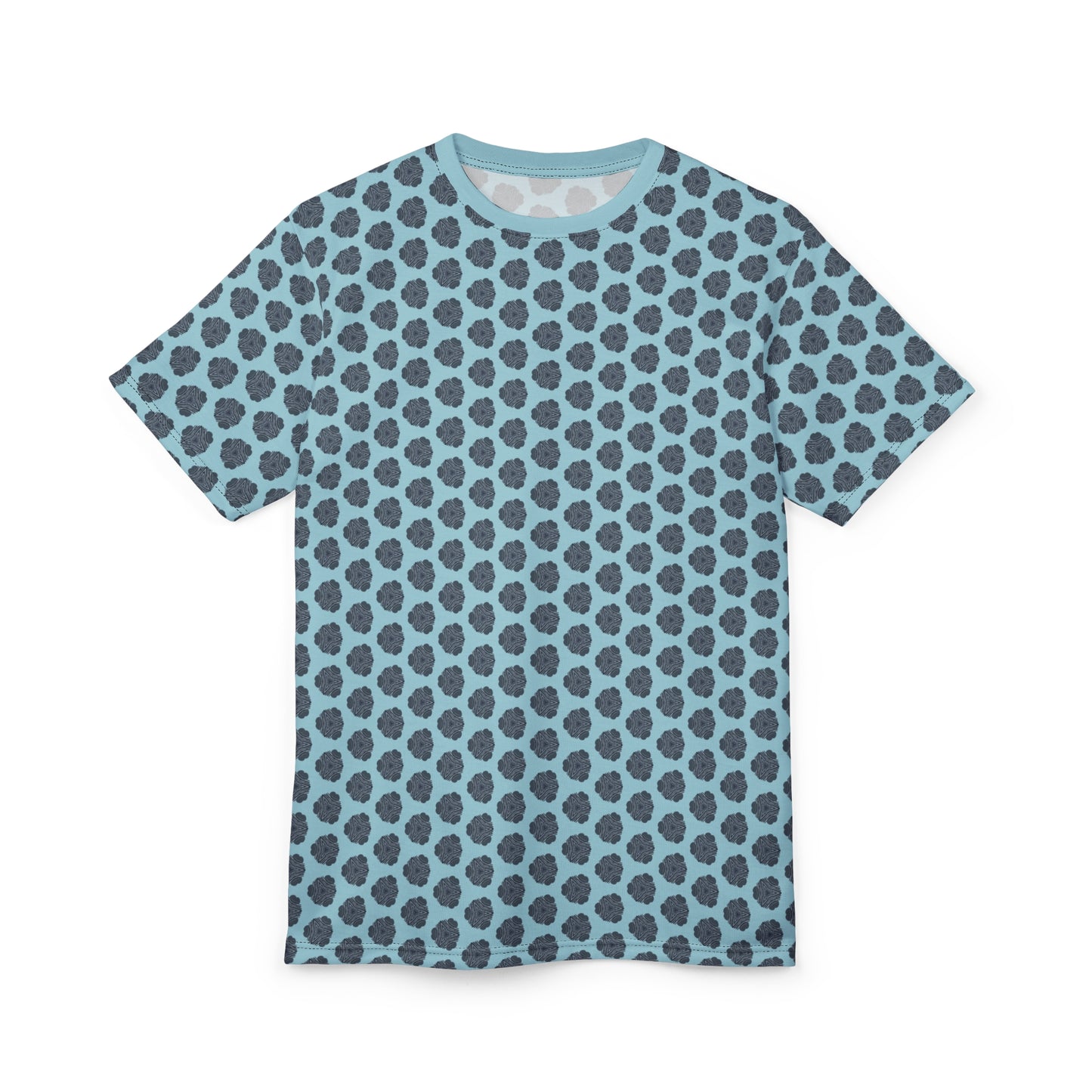 Sky Blue Grid Tee