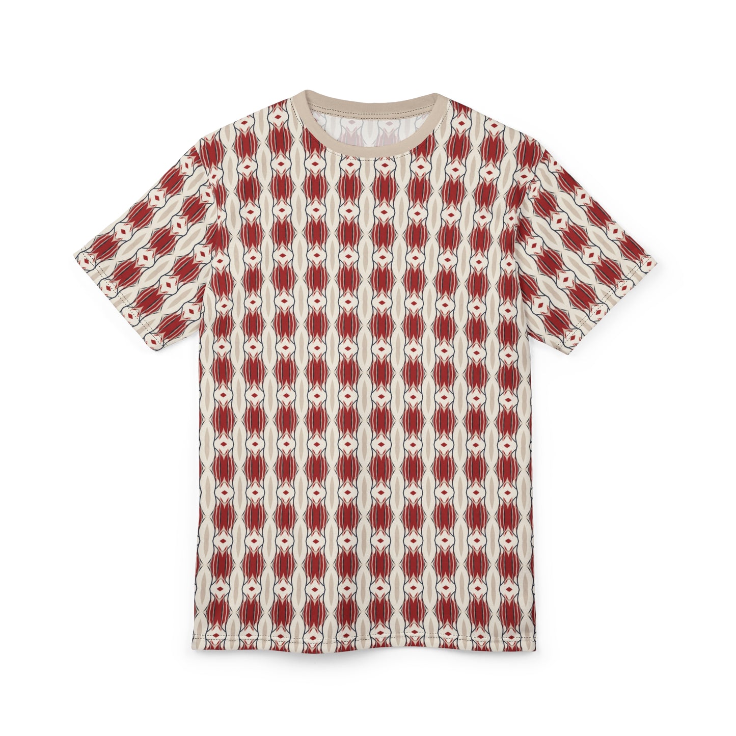 Red Almond Striped Tee