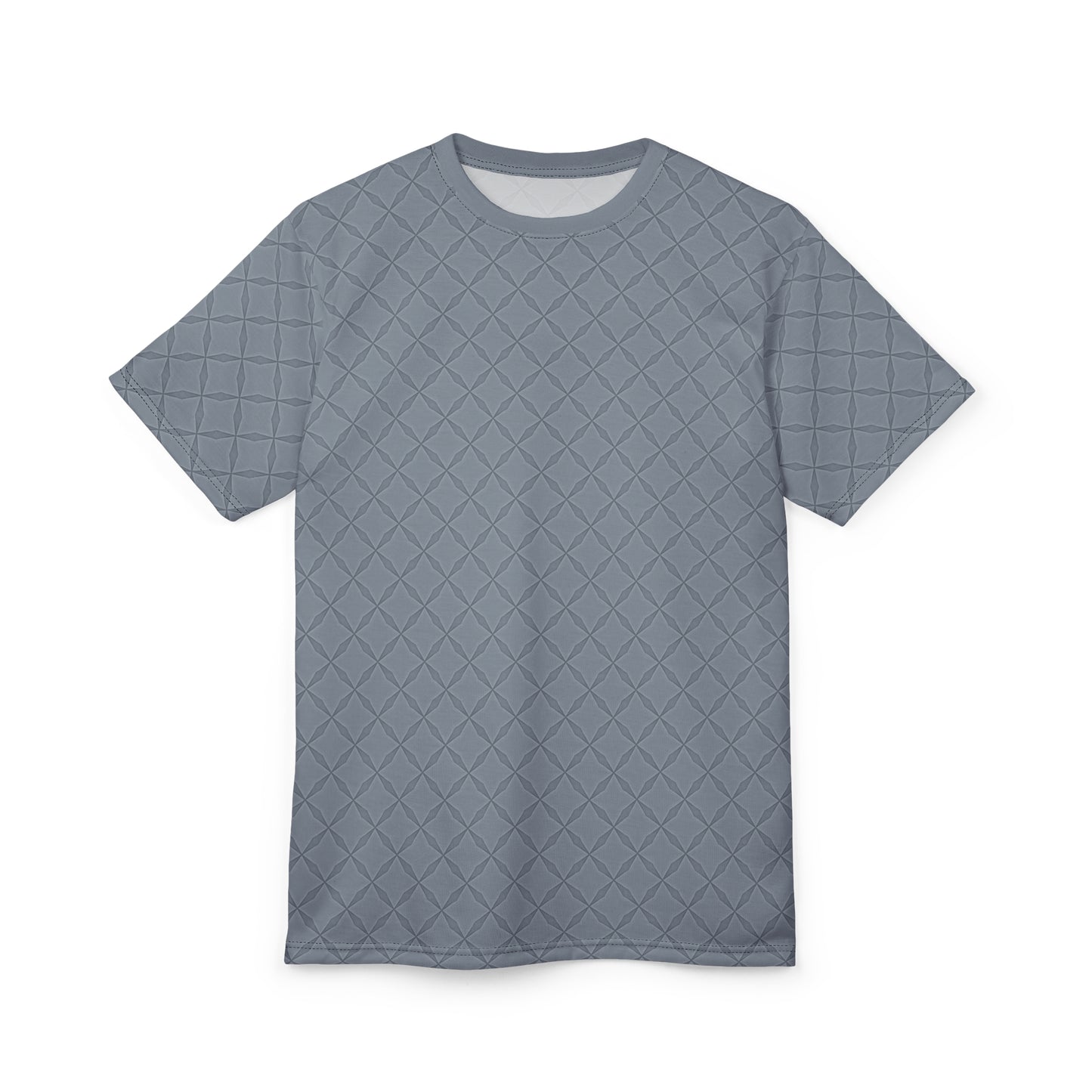 French Gray Checkered Tee