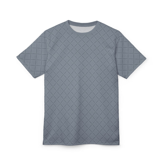 French Gray Checkered Tee