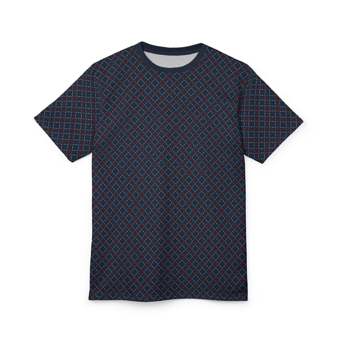 Prussian Blue Checkered Tee