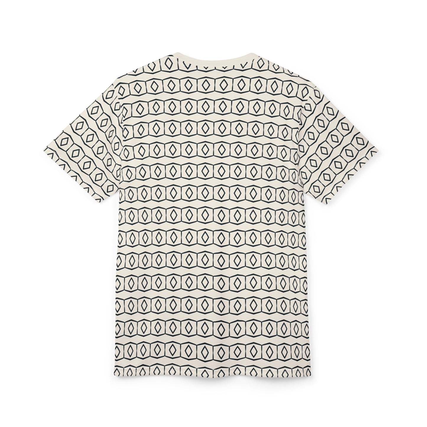Hexagonal White Striped Tee