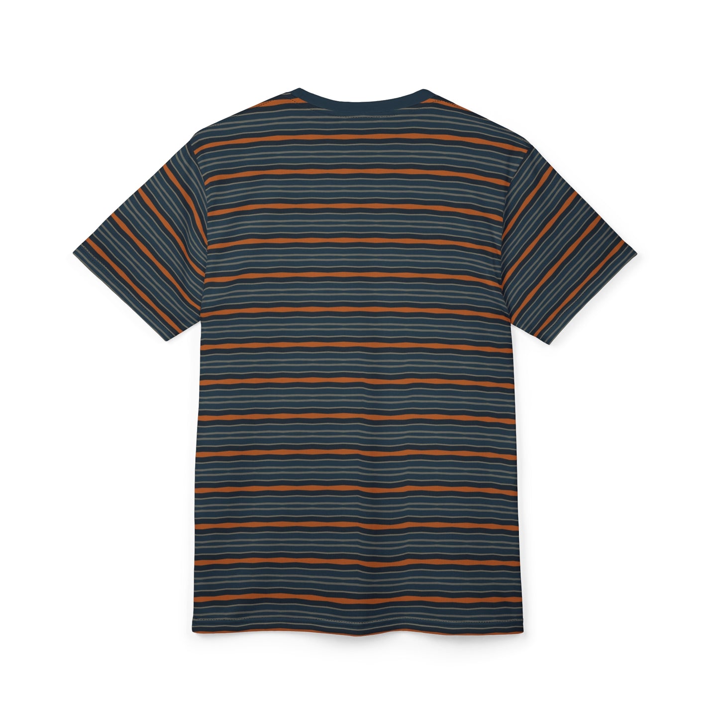 Orange Blue Striped Tee
