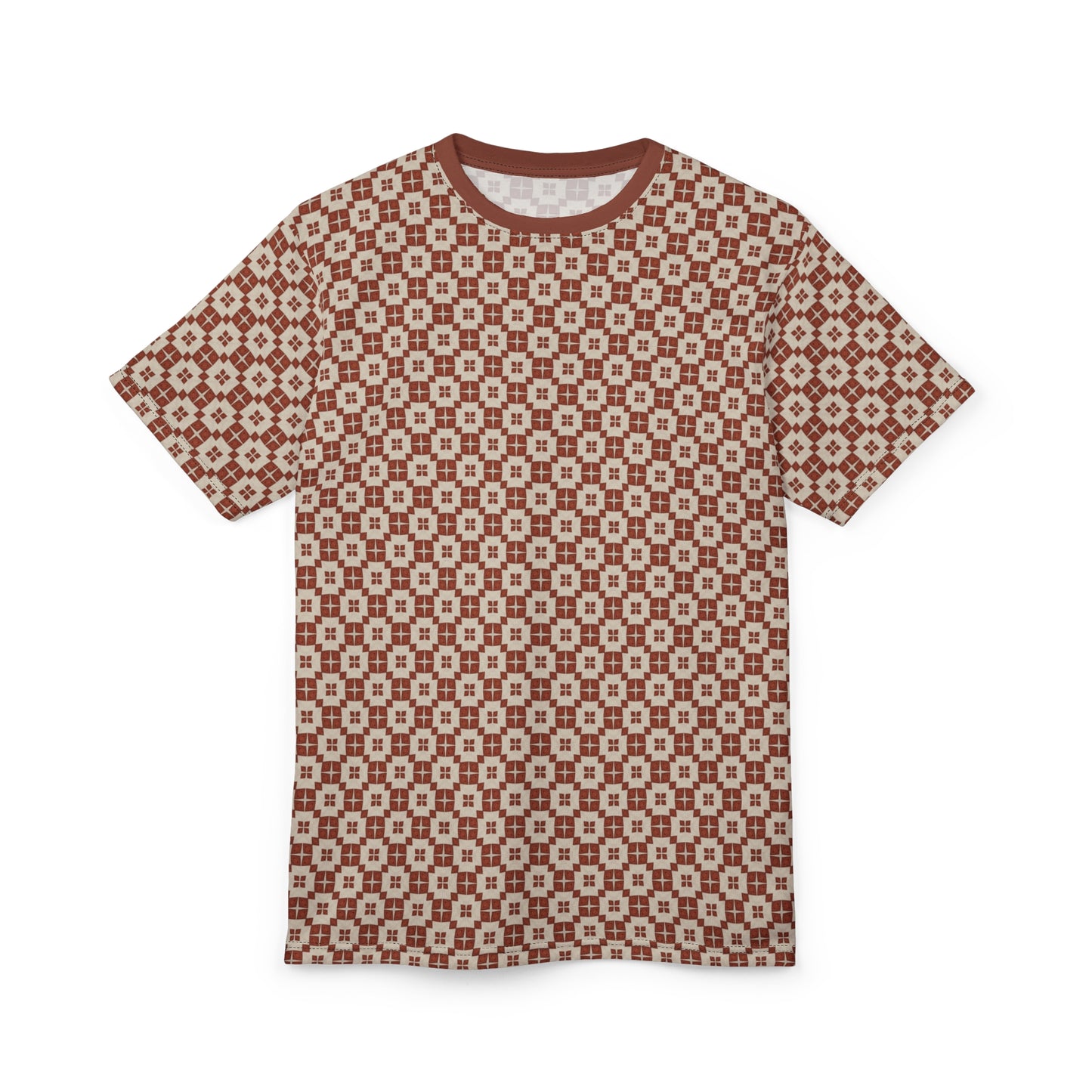 Chestnut Checkered Tee