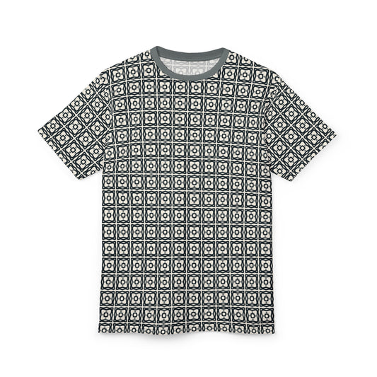 Battleship Gray Checkered Tee