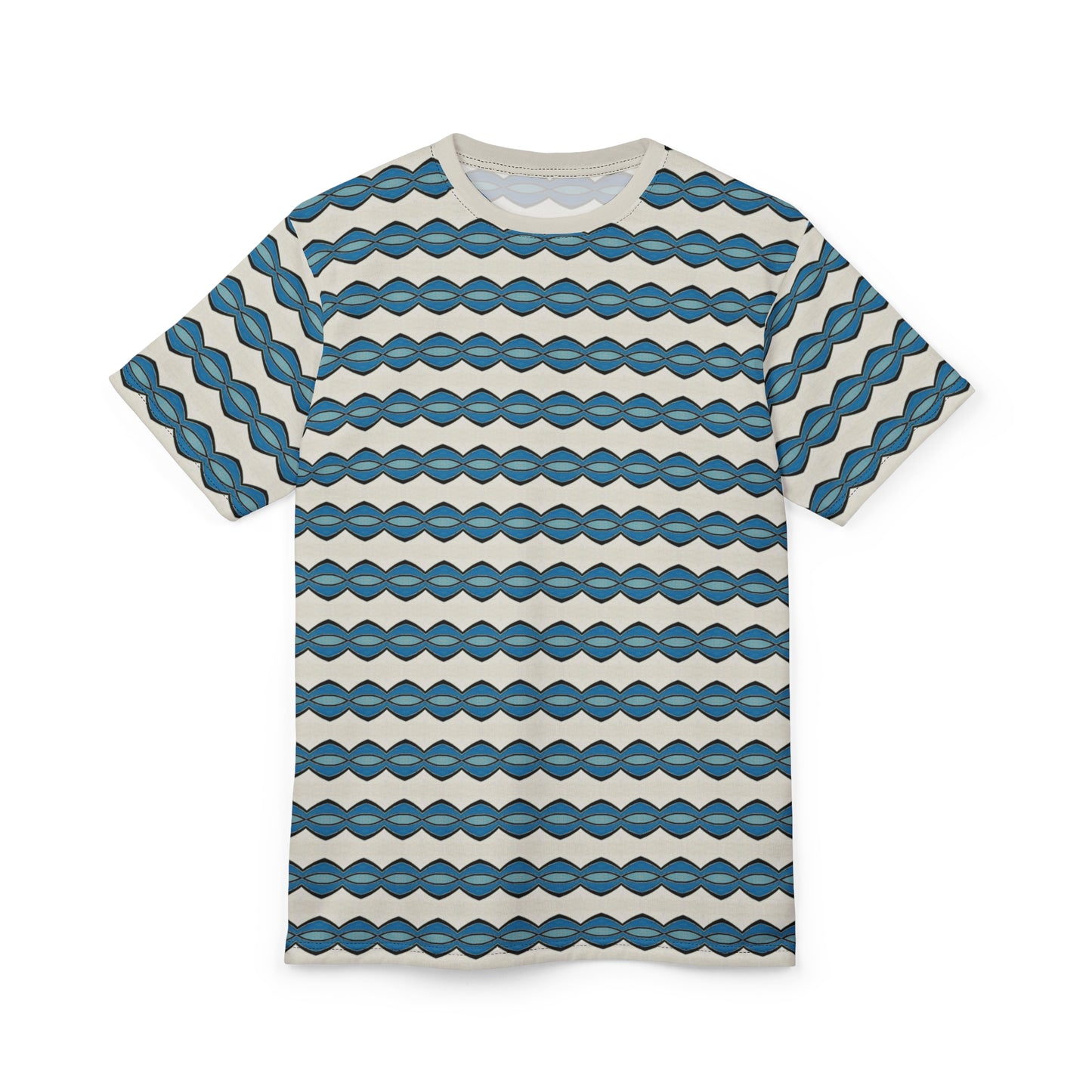 Payne's Gray Triangle Striped Tee