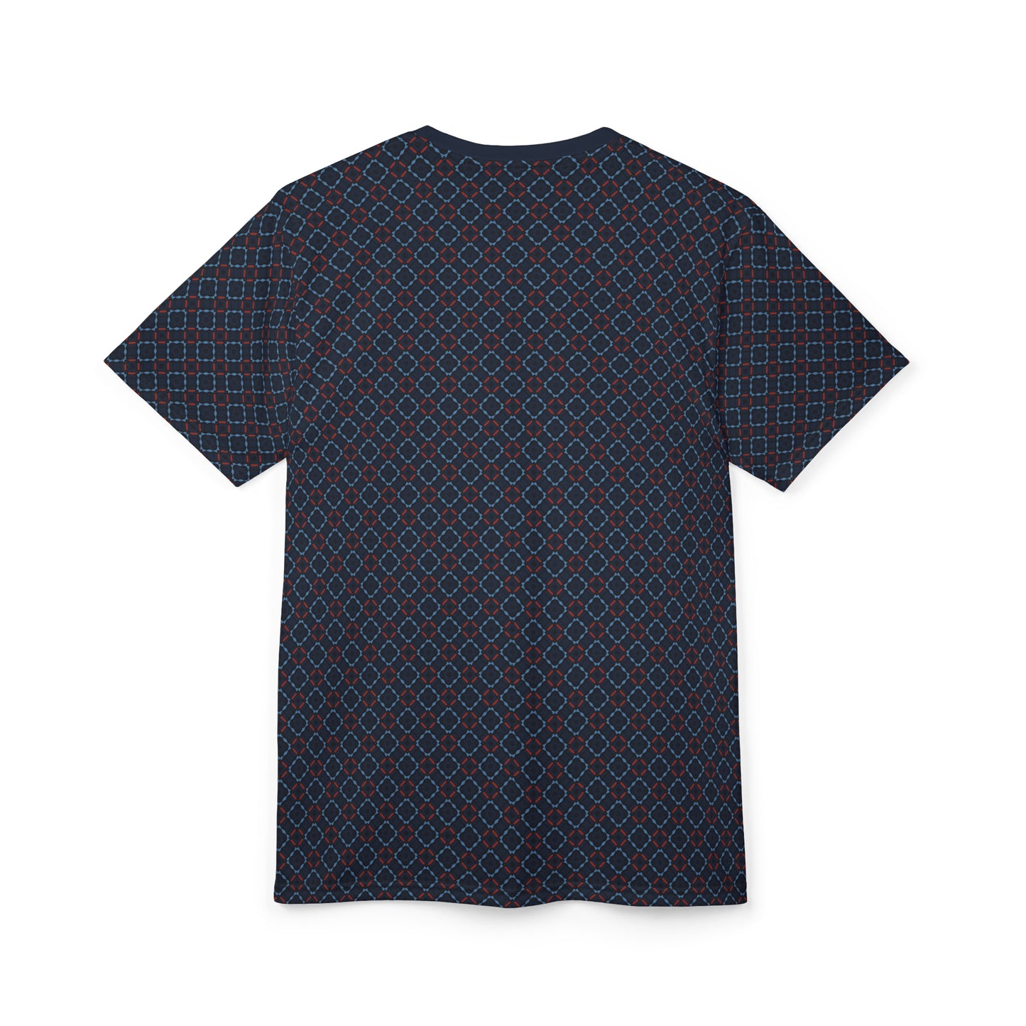 Prussian Blue Checkered Tee