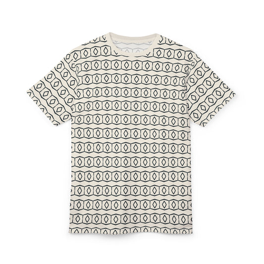 Hexagonal White Striped Tee