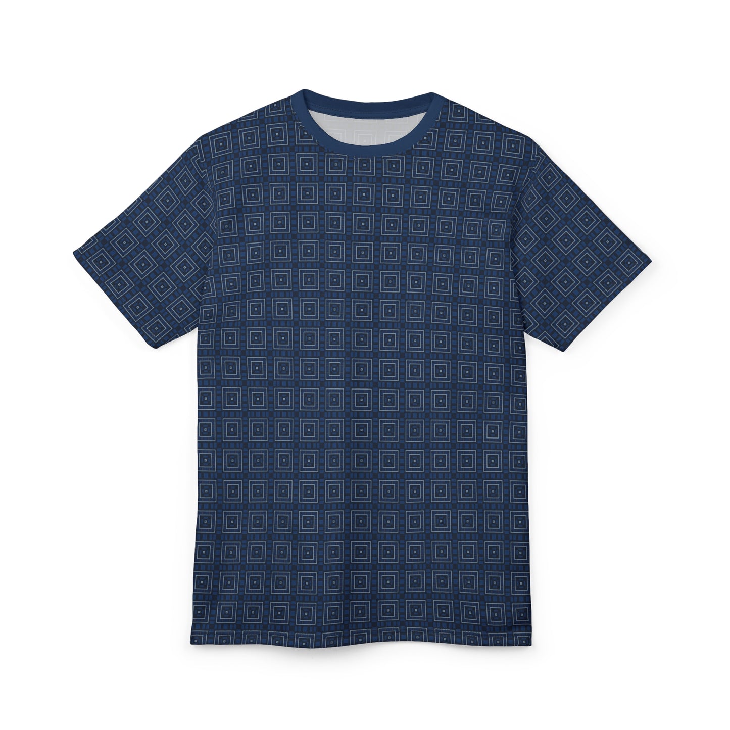 Indigo Dye Checkered Tee