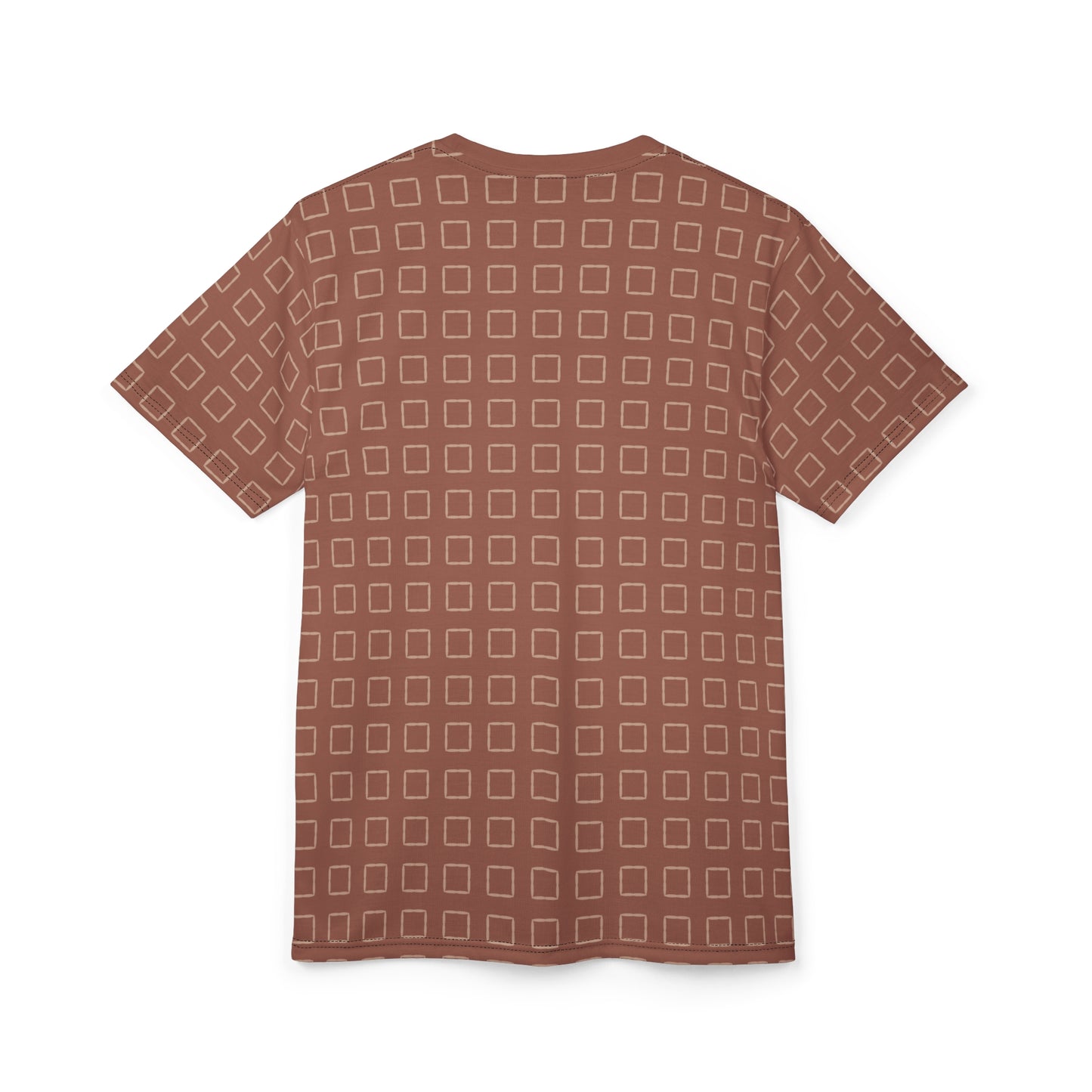 Light Redwood Checkered Tee
