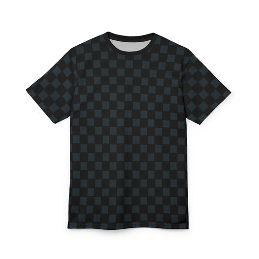 Jet Black Checkered Tee
