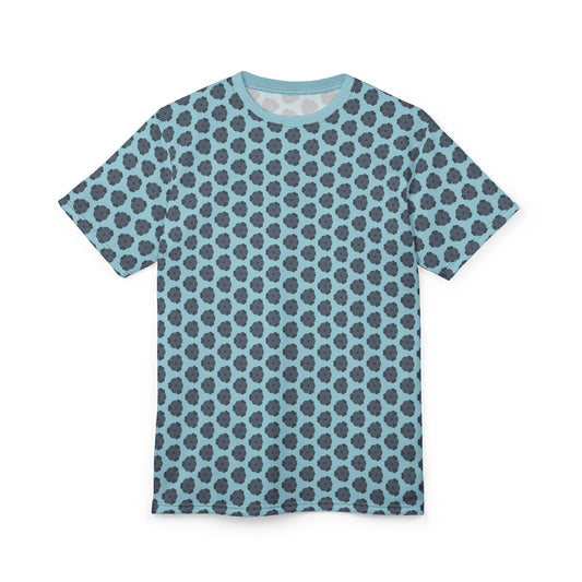 Sky Blue Grid Tee
