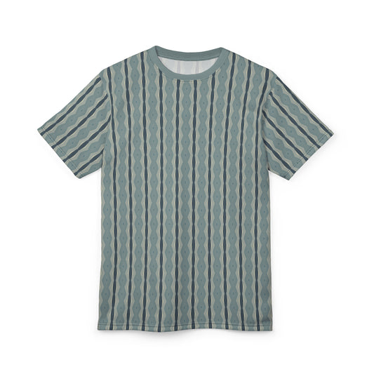 Cadet Gray Striped Tee